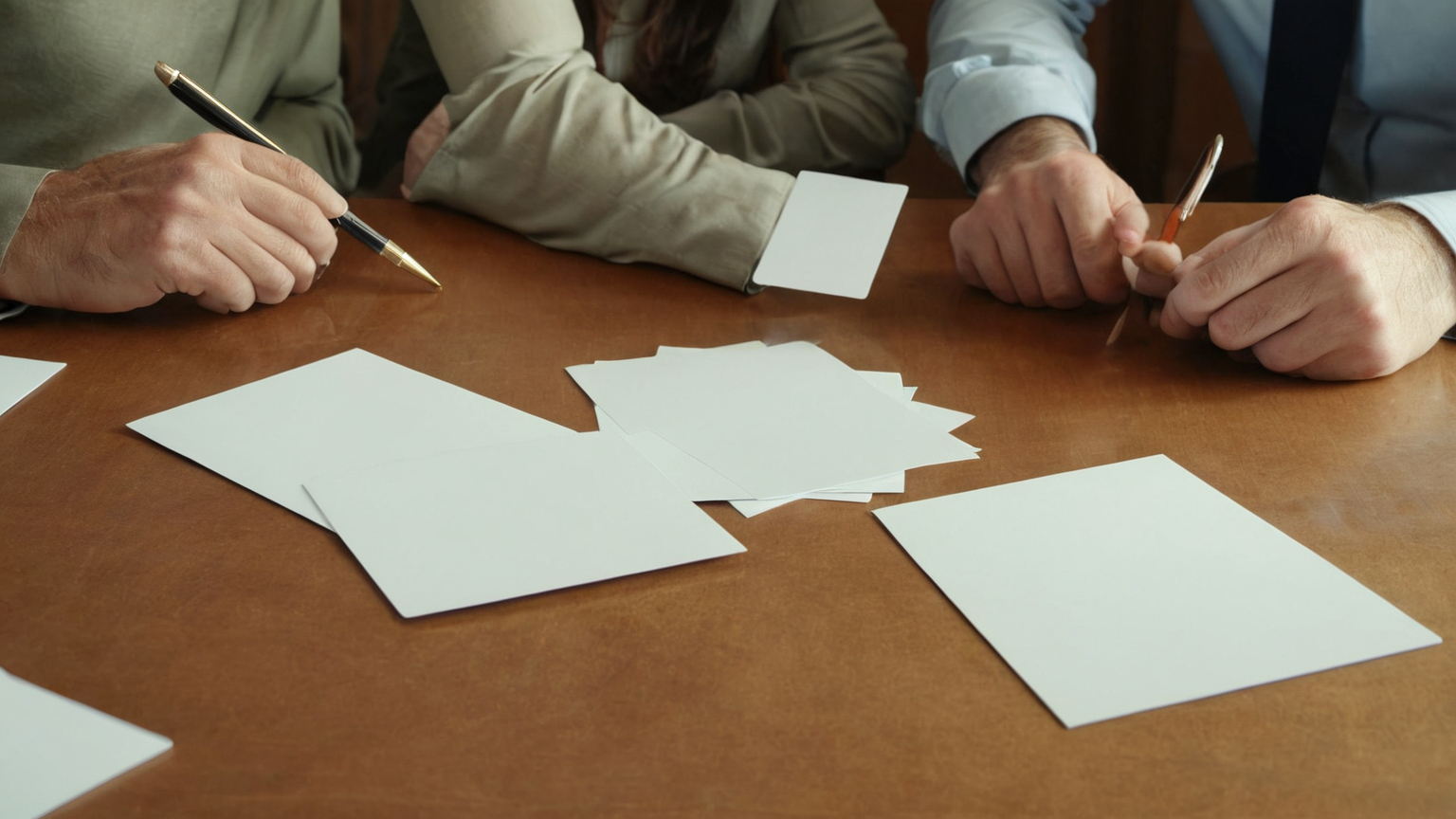 Manager-safe working agreement cards with no text
